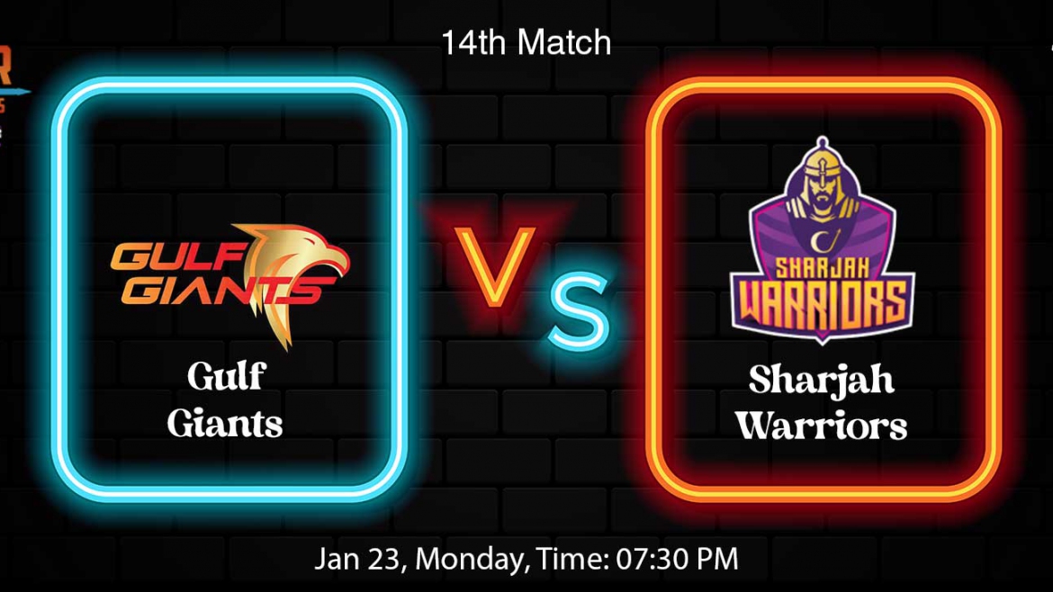Sharjah Warriors Beat Gulf Giants by 21-Runs