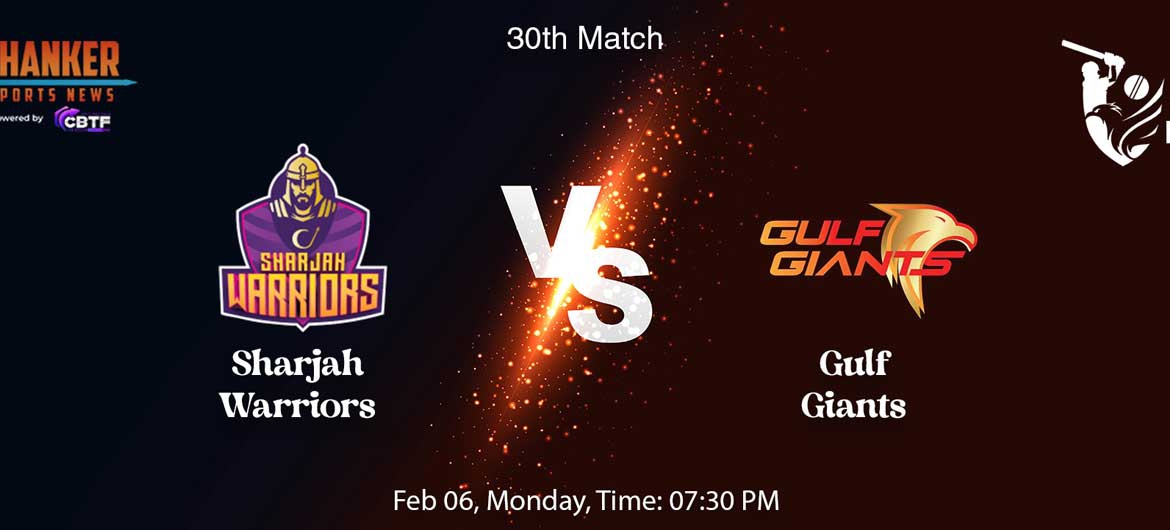 Gulf Giants Beat Sharjah Warriors With 7 Wickets