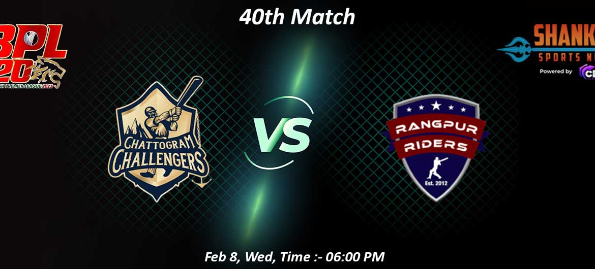 Rangpur Riders Beat Chattogram Challengers by 7 Wickets